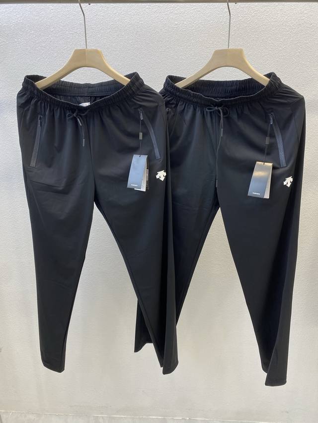 Descente ice silk quick-drying casual pants Color: Black Size: M-4Xl