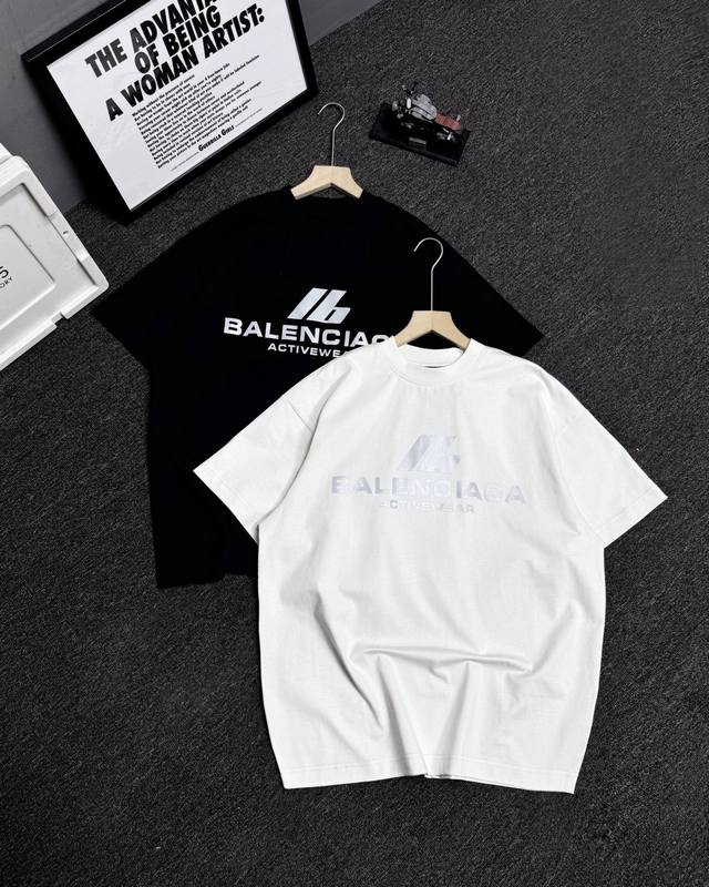 Top version of the bulk goods details #24Ss reflective letter print short sleeve