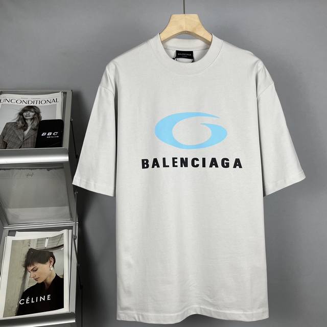 Top version Balenciaga cracked printed letter short sleeves Process description: