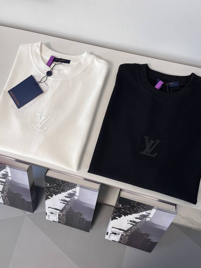 Boxed short-sleeved high version 2025Ss Lv spring and summer short-sleeved T, si
