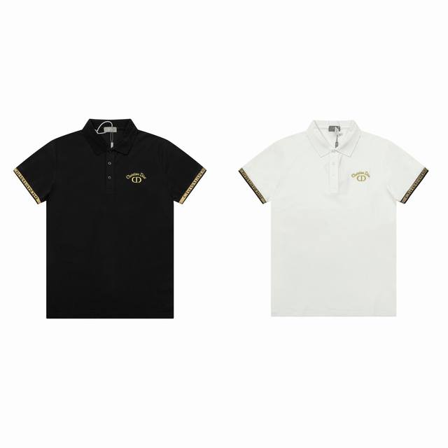 Dior Dior new summer embroidered Cd lapel Polo shirt T-shirt Original fabric, hi