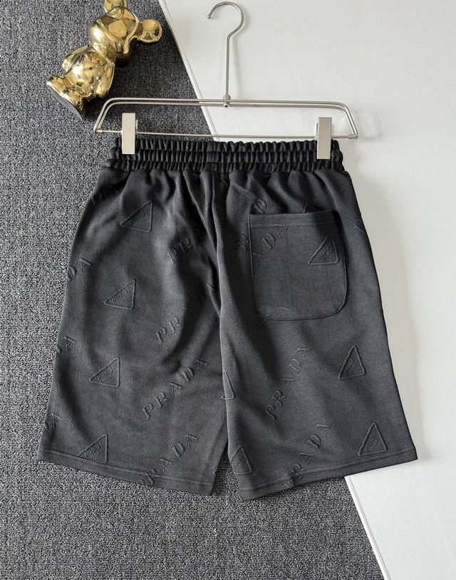 High quality Prada 3D embossed jacquard shorts! exclusive new product, custom em