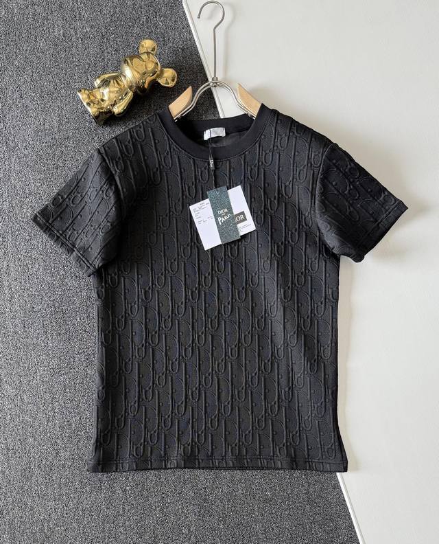 High quality Dior 3D convex and concave jacquard T-shirt! exclusive new product,