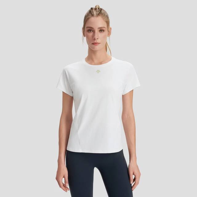 Descente women's Tough breathable short-sleeved T-shirt, made of 280g custom-sup
