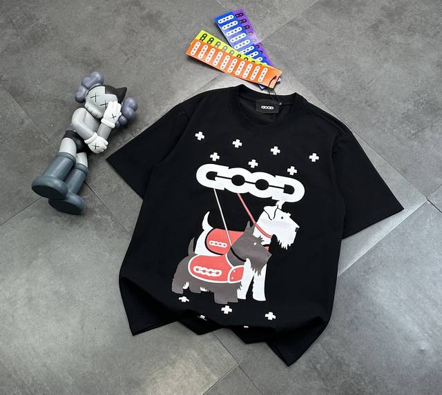 Fashion brand Goodbrand Schnauzer Bank Foaming Couple Short Sleeve T-shirt! Uniq