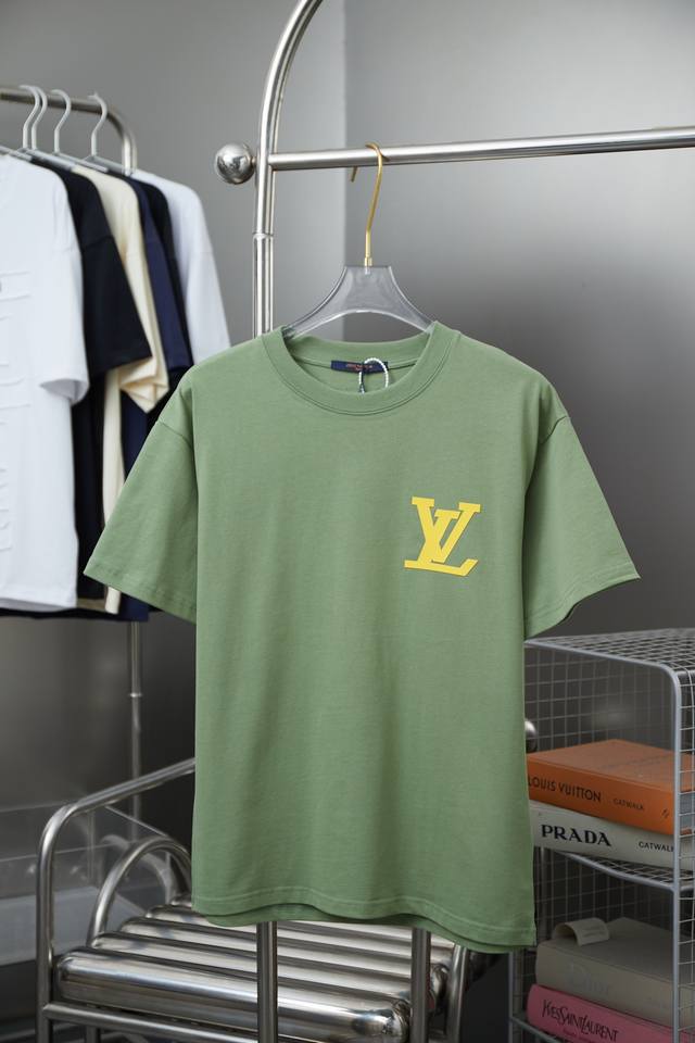 High version 25Ss early spring new three-dimensional thick plate Lv letter short