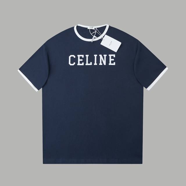 Celin* 25Ss early spring new letter print short sleeves A must-have item for men