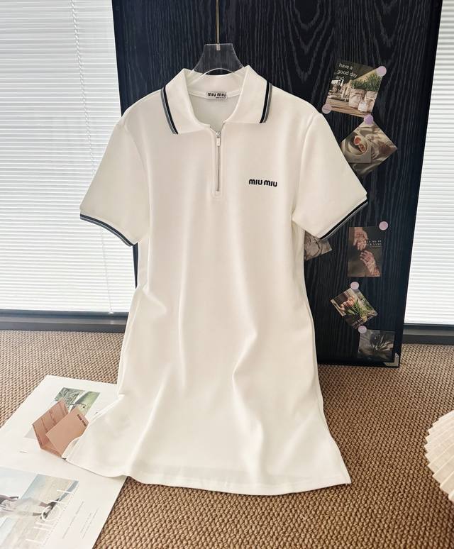 Price P: Product name: Mium*U brand new embroidered zipper Polo dress Size: SML