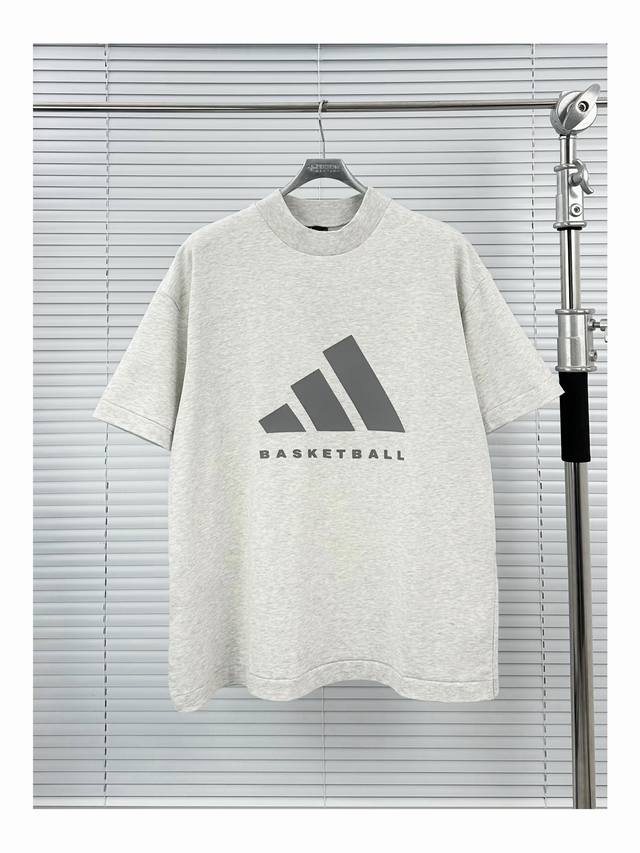 Adidas Silicone Printed Short Sleeve Light Gray Blue Dark Gray Black S-Xl Gali S
