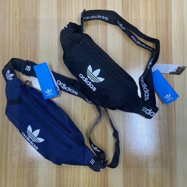 Adidas Adidas clover print large logo multifunctional sports leisure waist bag m