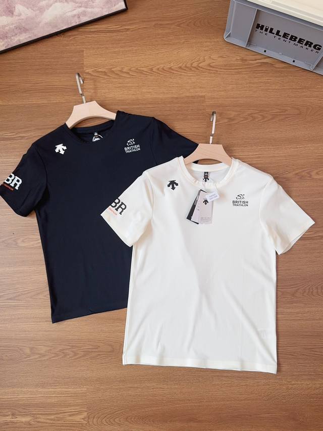 Descente Gbr & Sco Triathlon Team joint quick-drying couple short-sleeved T-shir