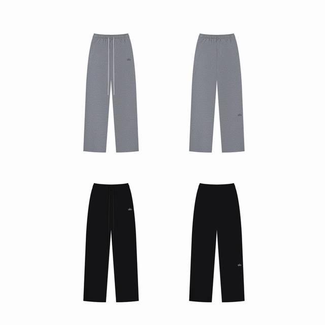 Alo Yoga solid color summer loose straight sports trousers casual pants - export