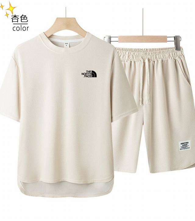 for The North Face's new summer couple style ice silk corn grid short-sleeved T-