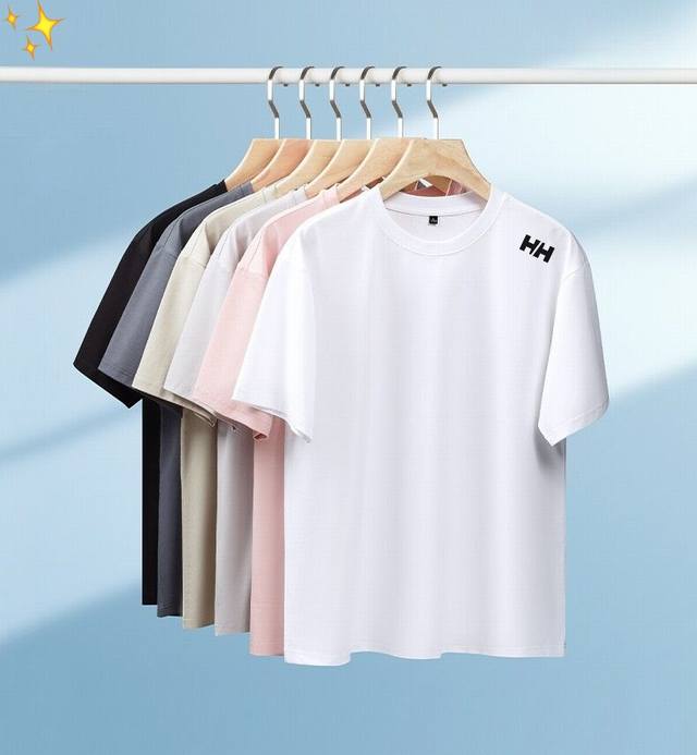 for Hh Helly Hansen 25 latest summer mercerized cotton casual T-shirt men's shor