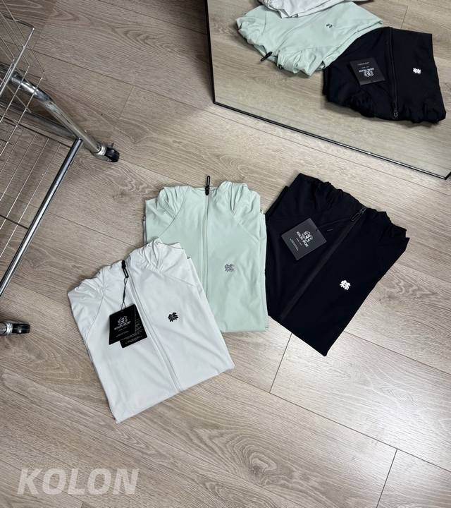 for 25Ss Spring and Summer new Kolon Sport Hike series stretch knitted hooded pr