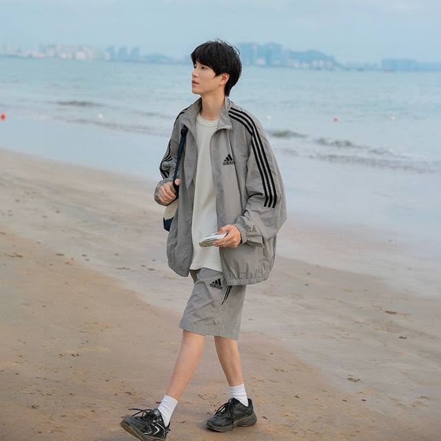 Suit Adidas American summer new style Upf80+ sun protection clothing suit couple