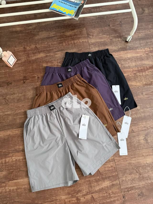 2025 spring and summer new Alo Accolade embroidered shorts