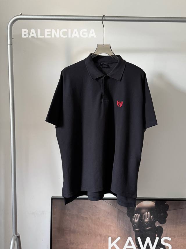 High street recommendation Balenciaga Ss25 faded black washed silhouette Polo