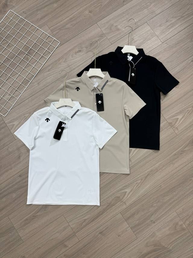 Details of the new Descente quick-drying Polo shirt Descente summer men's and wo