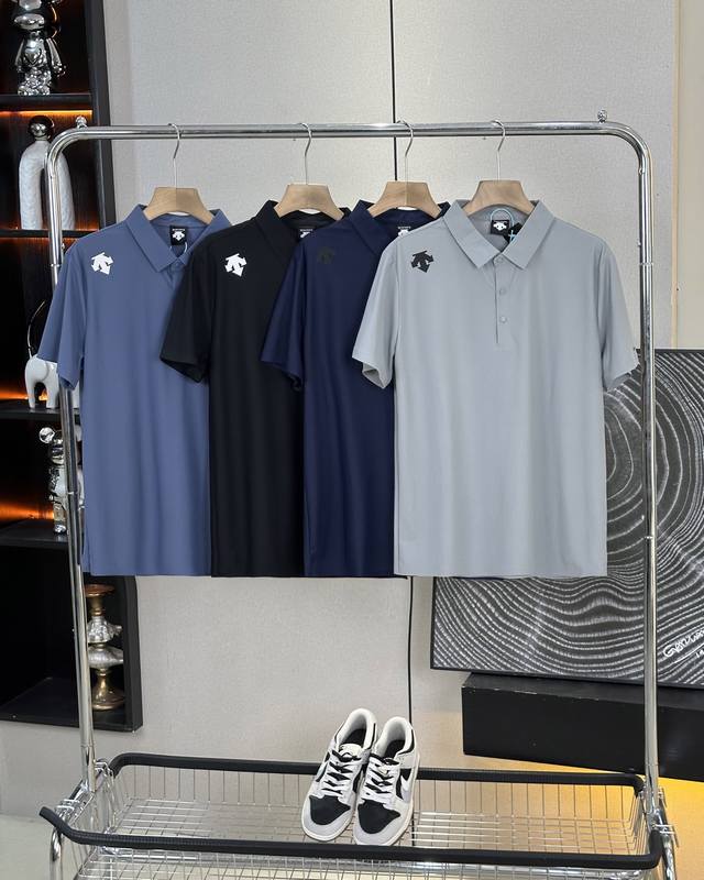 Descente 25Ss summer new style ice silk seamless quick-drying Polo short sleeve,