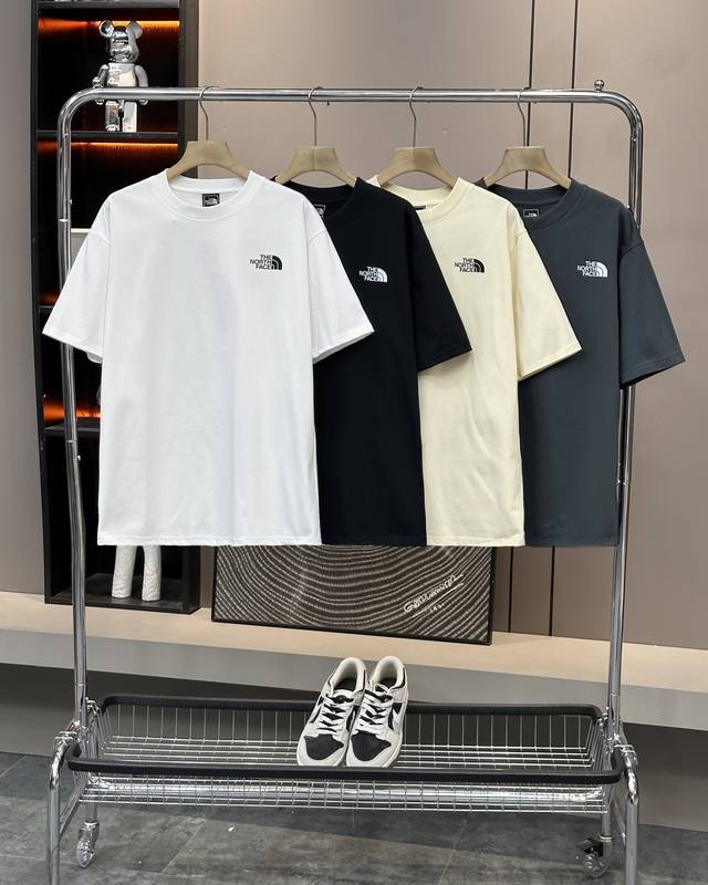 The North Face 25Ss new summer short-sleeved T-shirt with a large cashew flower