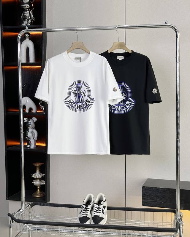Moncler 25Ss new summer style short-sleeved couple's style with overlapping cont