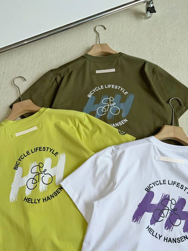 Helly Hansen Hh*Re co-branded 25 summer pure cotton cool casual cycling logo pat
