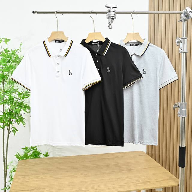 New arrival: Beige Style number: 102# Hazzys 25th summer new T-shirt casual simp