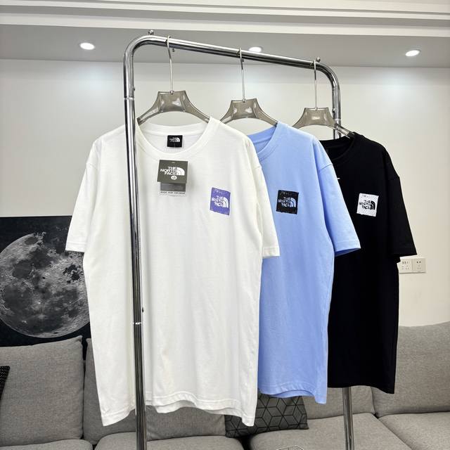 Tnf The North Face large print loose round neck short-sleeved T-shirt Cotton fab