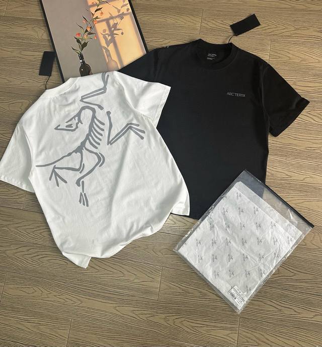 High quality Arc'teryx 24Ss new style printed big bird logo on the back loose un
