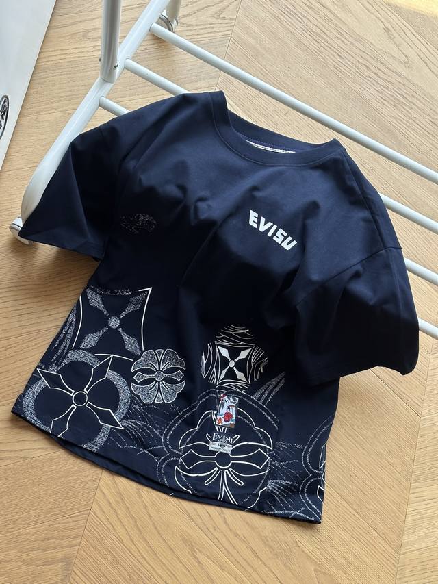 for Evisu Fukushin Multiple Family Flower Print Trendy Sports Leisure Style Supe