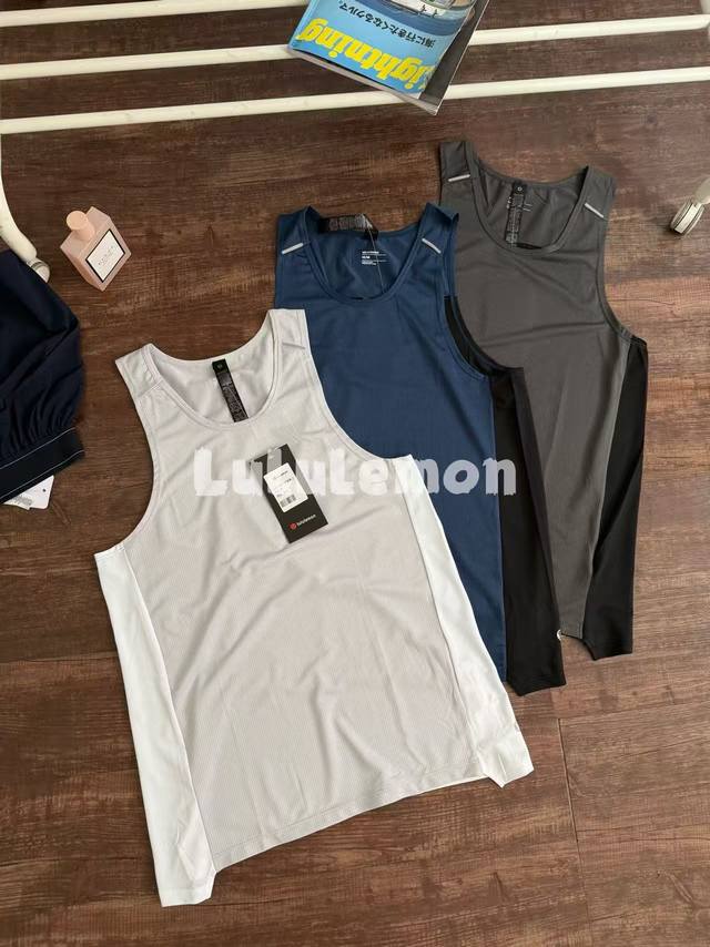 Lululemon men's microporous mesh quick-drying breathable vest! New upgrade! 500+