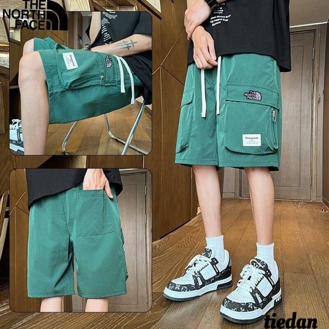 The North Face new summer style, unisex elastic waist drawstring versatile large