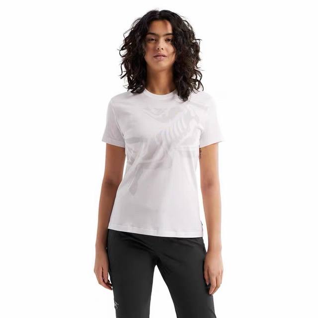 Arc'teryz Arc'teryx Tricolor Bird Cotton Women's Short Sleeve Big Bird Logo Roun