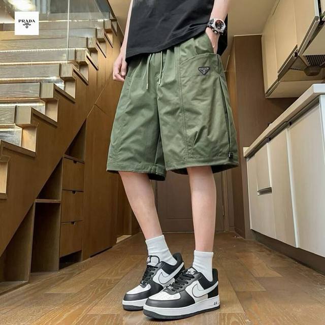 Prada Prada overseas version 25Ss new four-color heavy-duty washed workwear casu