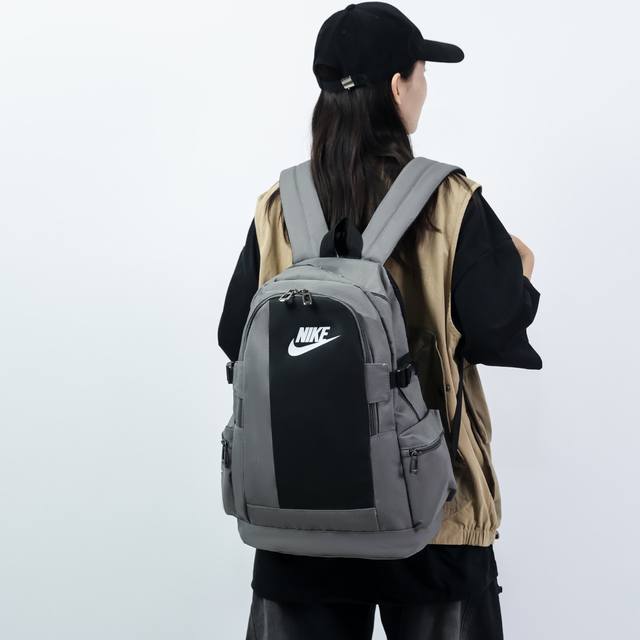 Nike street trend unisex casual backpack fashion personality color matching trav