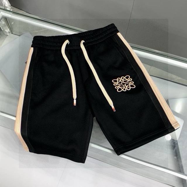 Product name: Lo&We 23Ss side webbing knitted embroidered logo shorts Fabric: kn