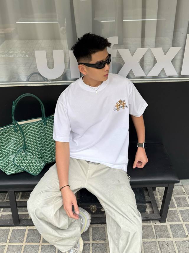 Chrome Hearts 2025Ss new front and back pattern letter embroidery couple casual