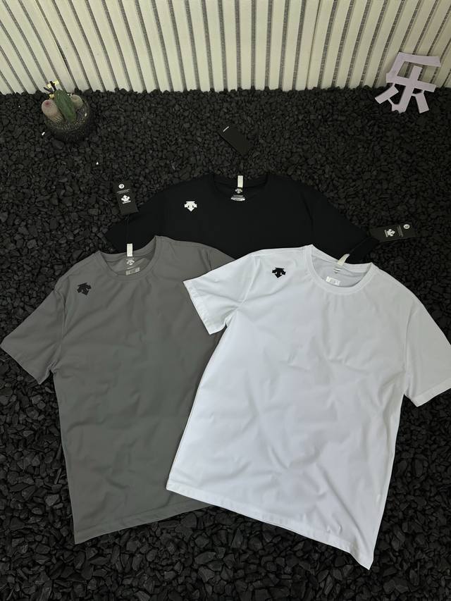 Descente Summer High-quality Men's Casual Loose Business Short-sleeved Polo Shir