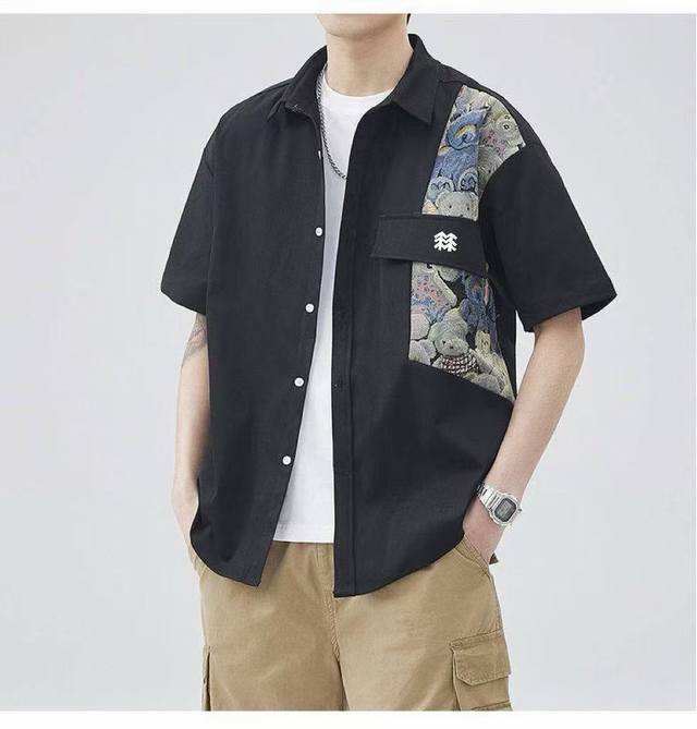 New arrival Kolonsport new workwear multi-pocket shirt original versatile loose