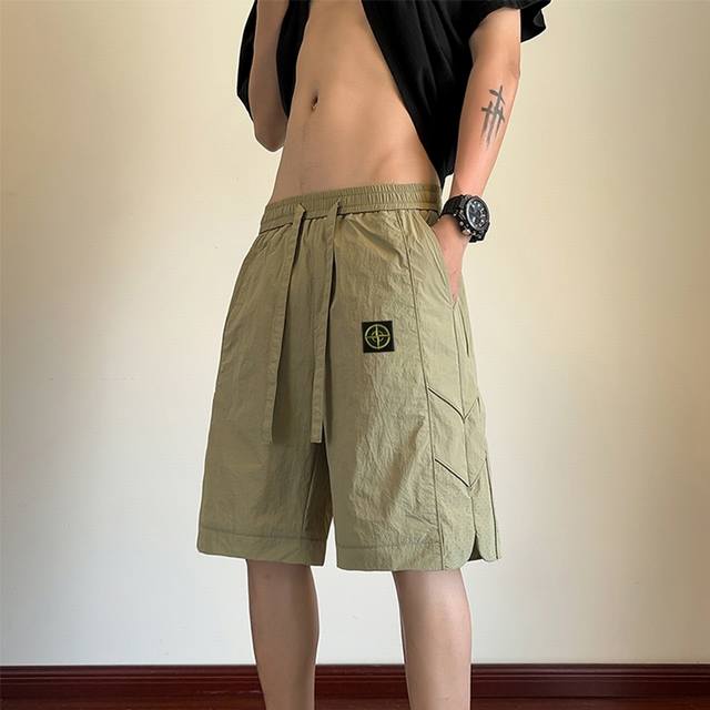 New arrival Stone Island shorts summer limited outdoor workwear waterproof assau