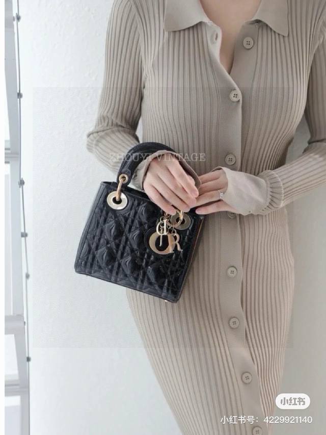 Dior Princess Dior Bag Three-grid Patent Leather I fell in love with Princess Di
