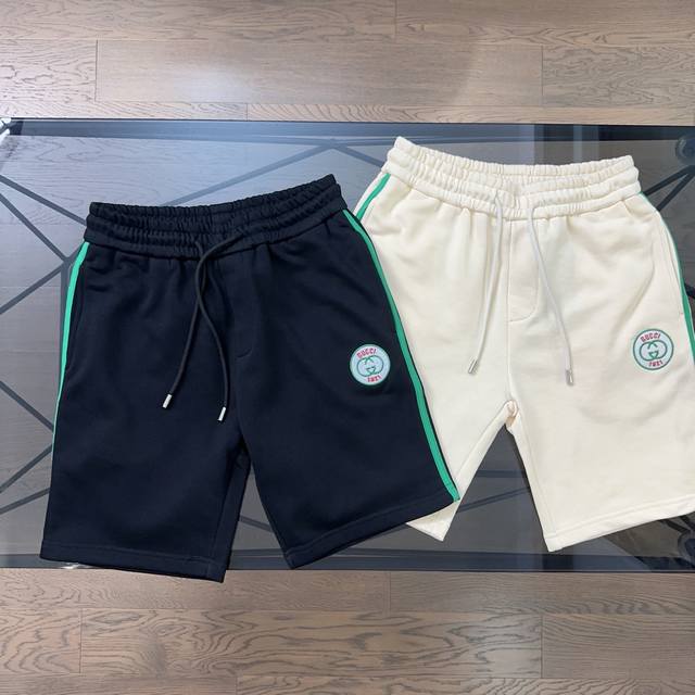 Gucci 2025 Spring and Summer New Letter Embroidery Logo Casual Shorts Shorts The