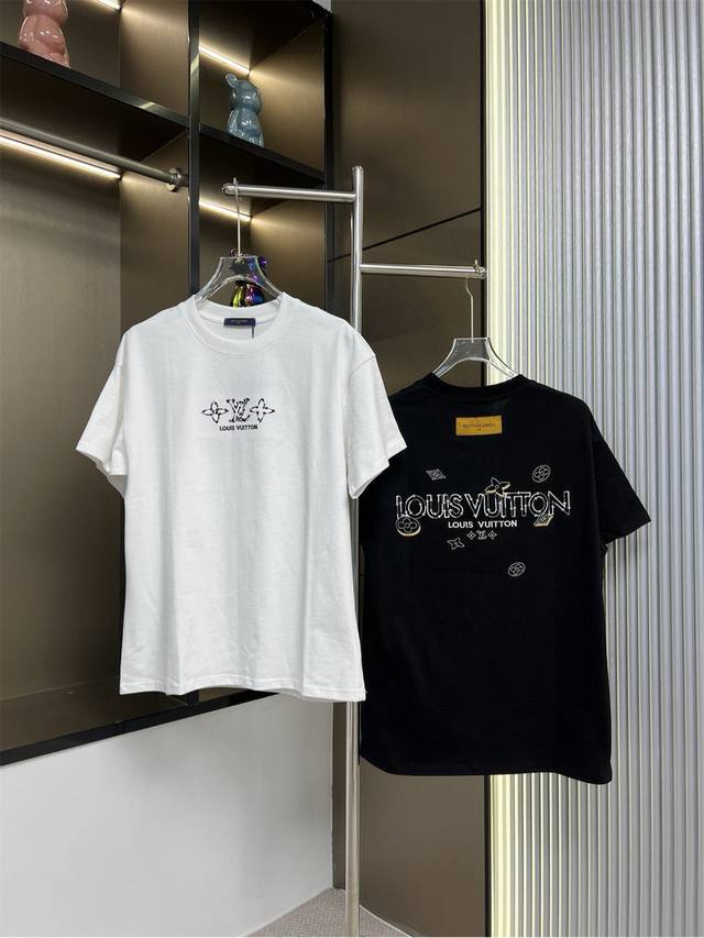 Louis Vuitton 2025Ss new front and back embroidered letters couple casual short-