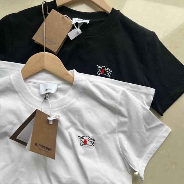 Burbberry chest print small logo round neck short sleeves official website consi