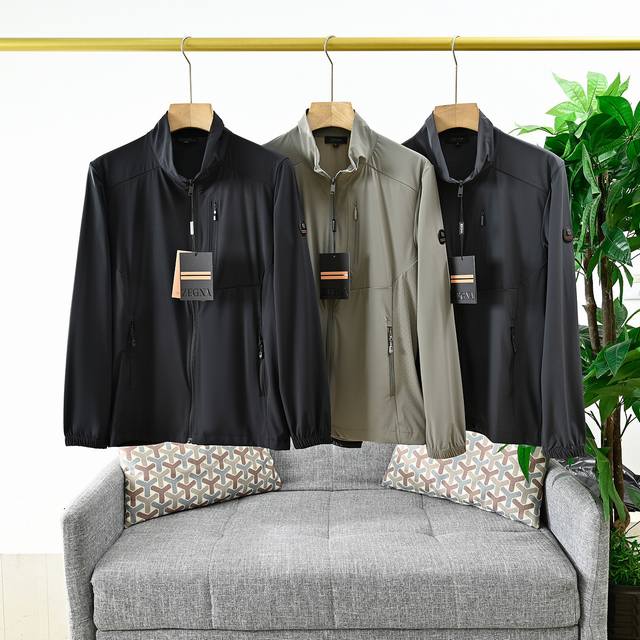 New arrival, order number: 6022# Zegna's new men's casual stand-up collar jacket