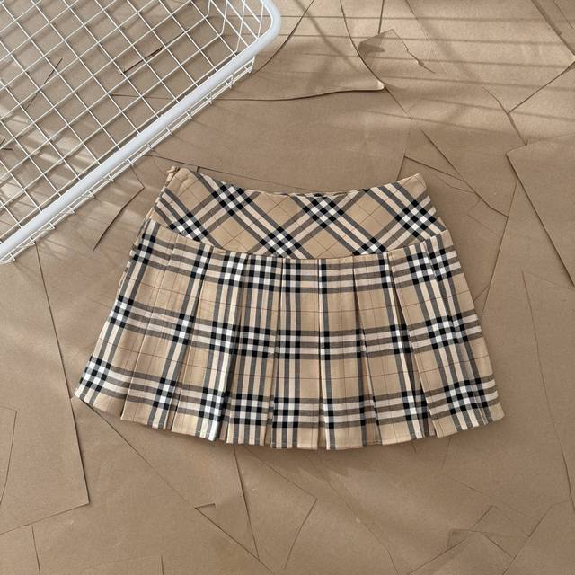 Bbr Classic Plaid Skirt D25 Burberry Classic Plaid Skirt Summer Twill Plaid Skir