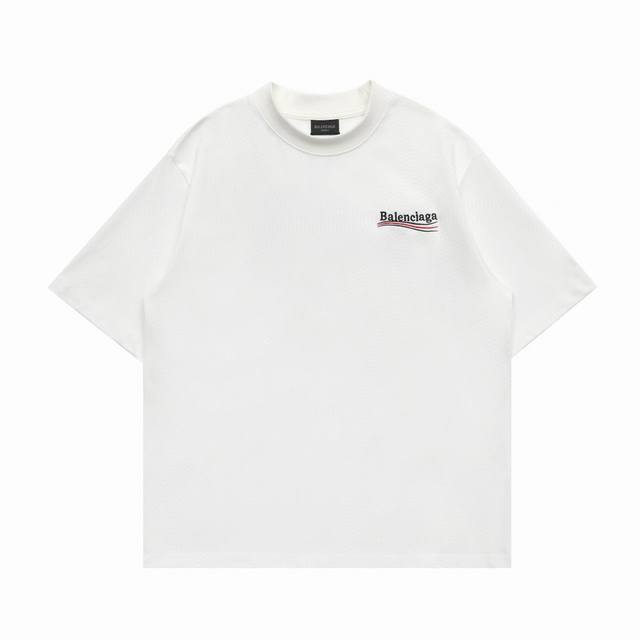 Top replica version Balenciaga classic cola embroidery wave embroidery round nec