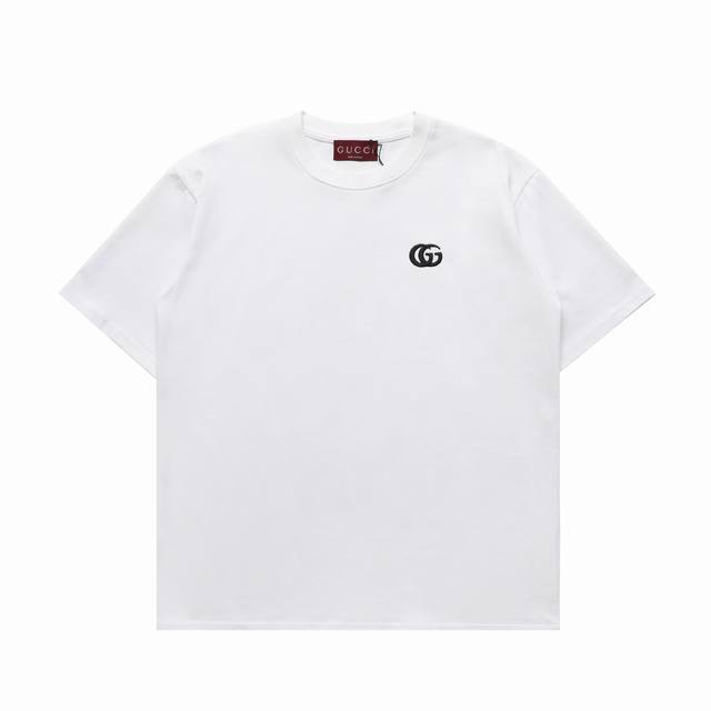 Top replica version Gucci new double G embroidered logo micro-label casual short