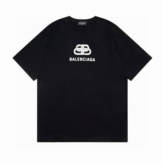 Balenciaga 2025 Ss classic lock print short-sleeved T-shirt The quality of this